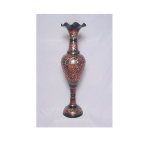 Jarrón de aluminio decorativo de la más alta calidad, jarrón de urna de flores Chapado en latón moderno, jarrón decorativo de mesa de Metal hecho a mano - Product Image 5