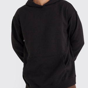 Vente en gros de service OEM sweats à capuche pour hommes nouveau design sweats à capuche basiques en coton mélangé léger couleur unie avec techniques brodées - Product Image 5
