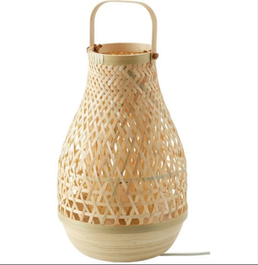 Photophore en bambou vietnamien-Lanterne à bougie tissée à la main et abat-jour à lumière naturelle | VIET FARGIMEX - Product Image 1