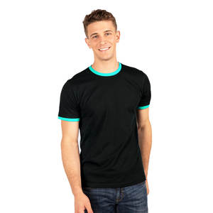 Wholesale <b>Men's</b> 100% Cotton O-Neck Fitted Plain Custom Logo <b>Short</b> <b>Sleeve</b> <b>White</b> Ringer T <b>Shirt</b> for <b>Men</b> Cotton T-<b>Shirt</b> for <b>Men</b> - Product Image 5