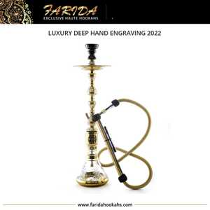 2025 luxe profond gravé à la main en laiton égyptien Shisha narguilés laque personnalisée Sheesha narguilé avec nouveau Design - Product Image 2