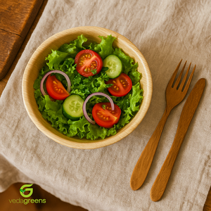 Bol à feuilles d'areca rond compostable bol jetable naturel pour salade riz curry étanche résistant à la chaleur pour Eco Retail Catering - Product Image 4