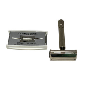 Rasoirs de sécurité en acier inoxydable de haute qualité au style unique, réutilisables et durables - Product Image 1