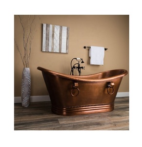 New Arrival Handmade Hammered Design Copper Bath Tub High Quality <b>Inflatable</b> Wholesale Price From Indian Manufacturers Exporters - Product Image 2