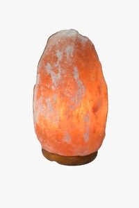 Lampes en sel naturel rouge de l'Himalaya sculptées à la main style floral du Pakistan - Product Image 2