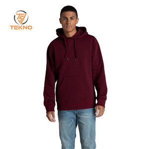 Usine directe en gros 300gsm 80% coton solide coupe régulière classique vierge pull à capuche Logo personnalisé broderie thermique hommes - Product Image 1