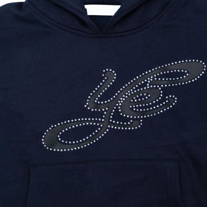 Rhinestone Hoodie High Quality Men's Pullover Hoodie Custom Heavyweight Bling String All-Rhinestone Custom Manufacturer Hoodie - Product Image 3