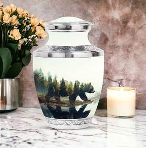 Alpine Bear Haven Urnas para cenizas humanas Hombre adulto Urnas para cenizas humanas Mujeres Urnas humanas para cenizas Cremación para hombres Tamaño personalizado - Product Image 4