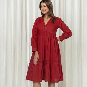 Vestidos occidentales para Mujer | Vestido occidental MIDI hasta la rodilla acampanado para Mujer | Vestido corto - Product Image 1