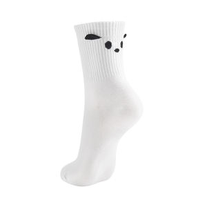 Chaussettes en coton respirant pour femmes - Motif animal mignon, tricotées, noir et blanc, design simple, chaussettes coréennes pour un usage quotidien - Icon C - Product Image 6
