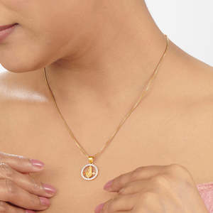 Colgante de Oro Tirupati Balaji - Amuleto de Diamante Divino para Hombres y Mujeres - Product Image 2