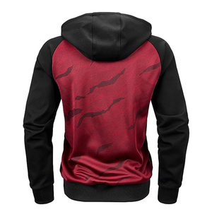 Men's 100% Cotton Men's Color Block Hoodie-Full <b>Zip</b> Ultimate Heavyweight Fleece Hoodie-Camo <b>Zip</b> up Pullover Hoodies For Men - Product Image 2