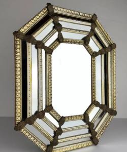 Vintage <b>Octagonal</b> Murano <b>Mirror</b> - Product Image 1