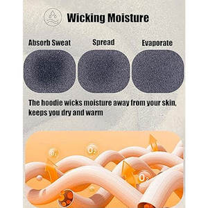 สเวตเชิ้ตมีฮู้ดของผู้ชายชุดเล่นกีฬาแบบลำลองทรงหลวมมีเทคนิคซักลายตามสั่งสำหรับฤดูหนาว - Product Image 3