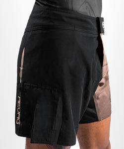 MMA Fighting Short-Negro Practicando Jiu Jitsu Brasileño/Custom MMA Split Shorts - Product Image 3