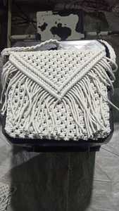 Bolsas de cordón de algodón de macramé hechas a medida de cordón de algodón 100% ideal para tiendas de accesorios de moda para reventa - Product Image 3