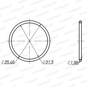 Anillo de sellado ORGM13 para ORGM13 245mm LU (3T40, 3L30, TH125C, TH200C, 4T60E, TH440-R4, TH700-R4, 4L60, 4L60E, solo S-10) - Product Image 2