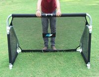 Portería de Fútbol Plegable de Aluminio Pepup, Mini Portería de Fútbol Portátil con Bolsa de Transporte, Calidad Premium para Entrenamiento de Fútbol, Clubes, Jardín