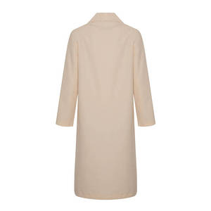 Manteau trench en laine beige vintage pour femme avec doublure en cachemire - Product Image 3