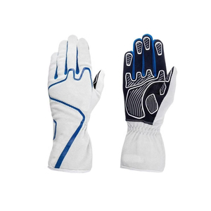 Gants de course blancs et bleus à doigts entiers, respirants et légers pour la conduite et les activités de plein air - Product Image 6