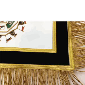 Tablier maçonnique artisanal de qualité supérieure avec broderie personnalisée pour usage cérémonial - Product Image 5