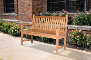 Lana Teak Banco de madera para exteriores Asientos elegantes para la comodidad del jardín y el descanso al aire libre - Product Image 3