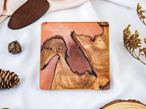 Handmade Wood and <b>Epoxy</b> <b>Resin</b> Coasters Set with Unique Swirl Designs <b>for</b> Modern Home <b>Table</b> Decor From HUMAYUN WORLD CRAFTS - Product Image 6