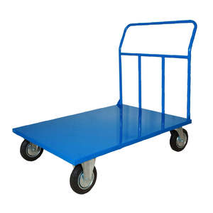 Plateforme industrielle Maxi 1200x800 mm avec 4 roues pivotantes, 2 freinées, pour le stockage en entrepôt et l'organisation des outils - Product Image 1