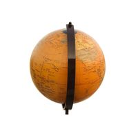 Globo del mundo de latón antiguo con soporte Mapa DE LA TIERRA moderno Globo de escritorio Vintage para decoración del hogar u oficina Herramienta de aprendizaje