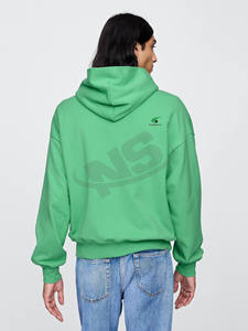 Venta al por mayor de los hombres básicos sudaderas con capucha de algodón tejido mezclado Slim Fit logotipo personalizado negro gimnasio Sudadera con capucha nueva Sudadera con capucha de moda para los hombres - Product Image 4