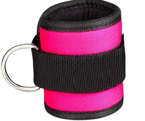 Sangles de cheville en cuir personnalisées pour la gym et le fitness, avec réglage par anneau en D, support pour machine à câble, attelle de pied rembourrée, protection professionnelle unisexe - Product Image 1