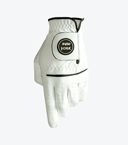 Guante de Golf de Cuero Genuino Blanco para Mano Derecha, Antideslizante, Unisex, con Monograma B, Accesorio Deportivo - Product Image 4
