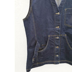 Chaleco vaquero de diseño personalizado de alta calidad Diseño profesional Chaleco vaquero de hombre transpirable de alta calidad al por mayor personalizable - Product Image 4