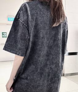 เสื้อยืดแขนสั้นถักทรงโอเวอร์ไซส์ ผ้าฝ้าย 100% แห้งเร็ว 280gsm ขายส่ง สั่งทำได้ ยูนิเซ็กซ์ ระบายอากาศดี พิมพ์ลาย ผลิตในเวียดนาม - Product Image 4