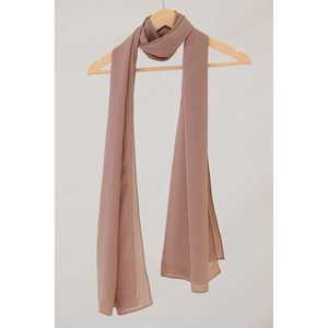 ผ้าพันคอไหมสีเบจสุดหรู โทนสีเบจ พรีเมียม ให้ความสบายเป็นพิเศษ - Product Image 1