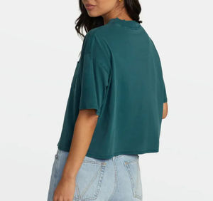 Women's Breathable Cropped <b>T</b>-<b>Shirts</b> <b>Raglan</b> Sleeves Custom Logo Solid Print Jersey Casual Wear Short Sleeve Crop Tops Wholesale - Product Image 1