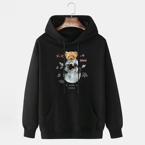 Bomery 2025 personalizado de gran tamaño para hombre 100% algodón pesado Sudadera con capucha bordada con 3D Puff impresión Sudadera con capucha - Product Image 6