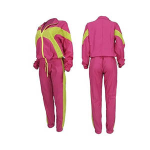 Nouvelle mode 2025 Nylon coupe-vent survêtement fermeture éclair veste et pantalon ensemble Streetwear Patchwork Nylon Polyester survêtement pour hommes - Product Image 1