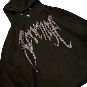 Vente en gros de service OEM Sweats à capuche de couleur unie pour hommes en coton léger mélangé avec le meilleur design de base de strass pour l'hiver - Product Image 4