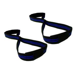 Sangles de levage de musculation pour hommes et femmes sur mesure de haute qualité Powerlifting Figure Eight Lifting Straps - Product Image 1