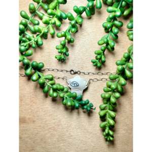 Talia Benally Fine Beaded <b>Necklace</b> White Buffalo & Sterling Silver - Product Image 2