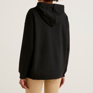 Sweat à capuche personnalisé de couleur unie en molleton de coton pour femmes Offre Spéciale à la mode Streetwear à capuche en coton lourd pour femmes - Product Image 2