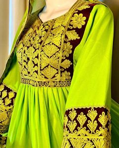 Traditionnel ethnique Vintage Kuchi robe Afghan/Pakistan fête porter multicolore Kochi robe 3062 musulman vêtements accessoire - Product Image 4