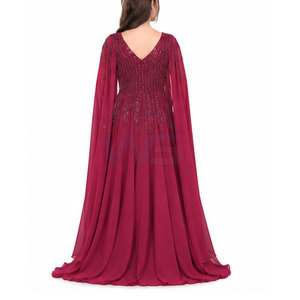 Robe de soirée longue en tissu de qualité supérieure, élégante, sans manches, robe de soirée formelle, longueur longue, tenue de soirée, taille personnalisée - Product Image 2
