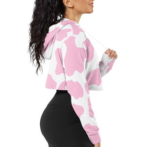 Sudadera con Capucha Corta a Cuadros de Manga Larga para Niñas, Diseño OEM, 100% Algodón, Moda de Invierno 2025, Más Vendida - Product Image 5