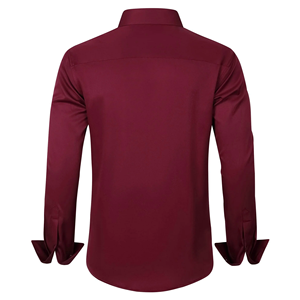 Proveedor de Bangladesh Camisas formales para hombres Diseño personalizado Color sólido Suave Slim Fit Camisas formales cómodas para hombres - Product Image 2