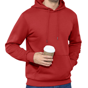 Sweat à capuche 100% coton molletonné fabriqué en usine pour hommes Logo personnalisé de haute qualité poids lourd coupe régulière pulls design uni - Product Image 6