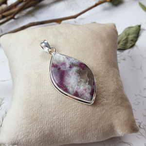 Pendentif personnalisé en tourmaline rose – Collier artisanal en argent sterling 925, bijoux DIY, vente en gros - Product Image 5