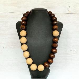 <b>Eyewear</b> Beads Wood & Resin Necklace Handmade Vintage Cotton Cord Latest Wooden Necklace for Women Christmas Gift - Product Image 6