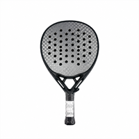 JAS Oferta Especial Raqueta de Pádel de Fibra de Carbono Plateada 12K, Fabricación OEM Personalizada, Tejido Plateado Profesional, Núcleo Ligero de EVA, Poliéster
